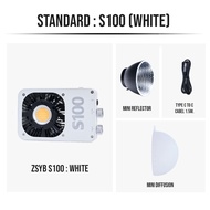 ZSYB S100 ไฟ LED แบบพกพา 100W ปรับแสงได้ Bi-Color 2700-6500K ถ่ายรูป วีดีโอ รองรับ PD100และDC