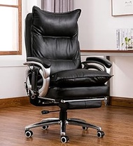 Leather High Back Office Chair,300lb High Back Executive Massage Computer Desk Chair Ergonomic Office Chair with 54cm Wide Seat Lumbar Support Task Swivel Chair