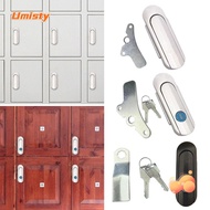 UMISTY Mechanical Door Lock, Aluminum Alloy with Key Door Mailbox Lock,  Multifunctional DIY Mechanical Cabinet Box Lock Cupboard