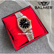 宾马 Balmer 8172L TT-4S Sapphire Women Watch with Black  Dial and Two-Tone Silver and Gold Stainless Steel
