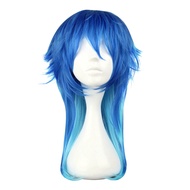 Harajuku Long Straight Gradient Mixed Colors Wigs Cosplay for Dramatical Murder Seragaki Aoba Figure
