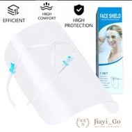 READY STOCK🔥Protective Face Shield/Transparent Face Shield/Anti-fogging/Anti-smoke/Isolation Mask-Glasses + Mask(1 set)