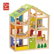 Hape 3401 All Season Wooden Doll House Pretend Play (furnished)