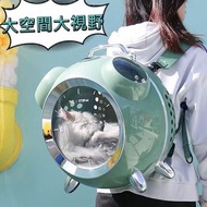 夏季寵物時尚時鐘鬧鐘裝飾斜挎袋貓狗套可使用（有溫度及濕度計）