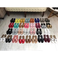 Hermes Thick Heel Slippers - Genuine Leather Trendy Summer Outdoor Slipper for Women