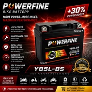 YB5L YB5 BATTERY POWERFINE MOTORCYCLE LC135 V1 EGO NOUVO KRISS EX5 DREAM E BONUS SRL110 SMASH WAVE N