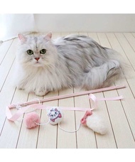 heypet🐱ไม้ตกแมว pet paradise x disney (Marie cat) ไม้ตกแมว ไม้ล่อแมว ของเล่นแมว ไม้ตกแมว+หางพู่ ของเ
