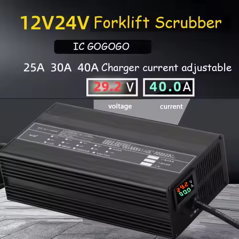 12V 24V Lithium Battery Charger 40A 30A 25A 14.6V 29.2V 12.6V RV Forklift Car Scrubber Li-ion Lifepo