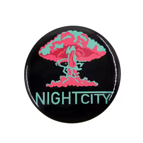 Cyberpunk-2077 Night City Tinplate RPG Game Badge Gamer Jewelry Gift Collection