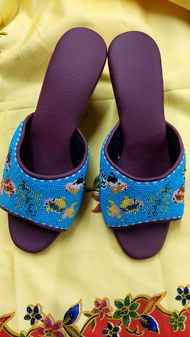 Kasut Manik Nyonya/Nyonya Beaded Shoes Hand Made (PRE-ORDER)