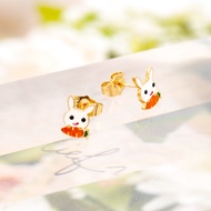 Hyl Jewelry 348E Anting Titanium Anak Anti Karat Karat Dan Luntur Tidak Selamanya Emas Bayi Muda Asl