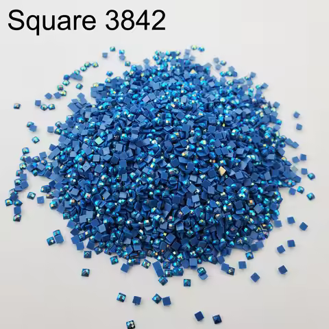 New AB Square Color 5D Drill Diamond Painting Resin Electroplating Mosaic Gifts Making Diamond Paint