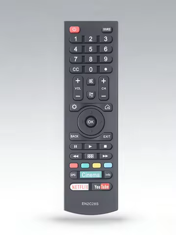 EN2C28S Replacement Remote Control for Hisense Sharp Aquos 4K LCD LED Smart TV, Compatible with Sh43