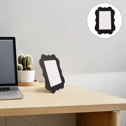 5Pcs Cardboard Photo Frames Handmade Decorative Standing Paper Picture Frames 4x6 Desk Photo Display