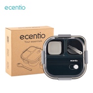 ecentio Kotak Makan 3 Grid lunch box/disegel Kotak/Anti bocor 1100ml+100ml/wadah individu/tempat mak