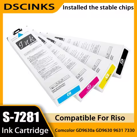 For Riso S-7280 S-7280E 7280 7281 7282 7283 7284 S-7313 Ink Cartridge And Chip For Comcolor GD9630a 