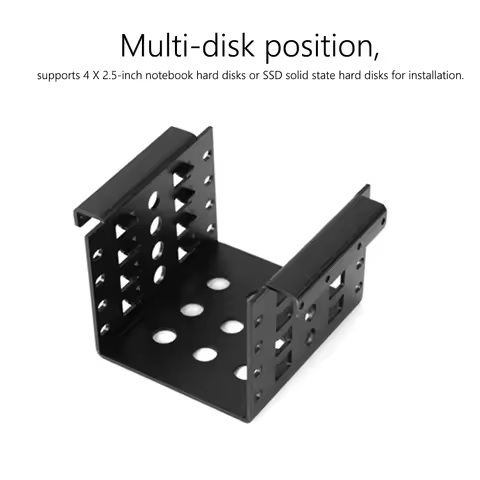 4 Bay 2.5 inch to 3.5 inch Adapter Bracket SSD Hard Drive Enclosure Caddy Tray Drive SSD Adapter Bra