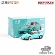 XCarToys x Pop Race 1:64  RWB997 Blue Diecast Model Car