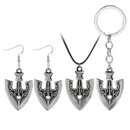 Anime JOJO's Bizarre Adventure Standal Crazy Diamond Metal Alloy jojo Jewelry Men's Necklace