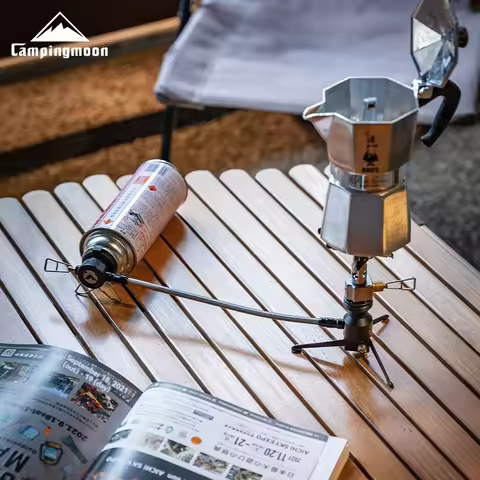 CAMPINGMOON BKZ23-VC Outdoor Camping Extension Pipe Card Long Gas Tank Adapter Portable Rocket Stove