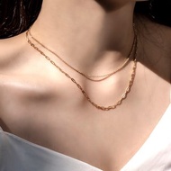 Double Wear 光澤雙層項鍊 純銀 | 免運 | Belinda輕珠寶