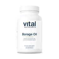 Vital Nutrients Borage Oil 1000mg | High-Dose GLA Omega-6 Supplement | Powerful Antioxidant for Skin