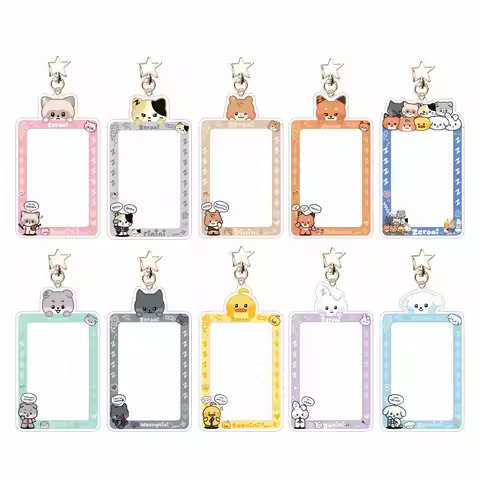 KPOP ZB1 Merch Keychain for Women Men ZEROBASEONE Fashion Acrylic Photo Frame Key Ring Holder Gifts 