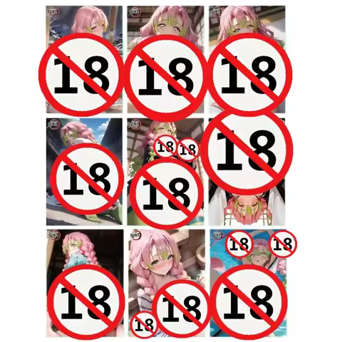 9pcs Playful Kanroji Mitsuri Close-up ACG Goddess Story Game Collection Card Refraction Color Flash 
