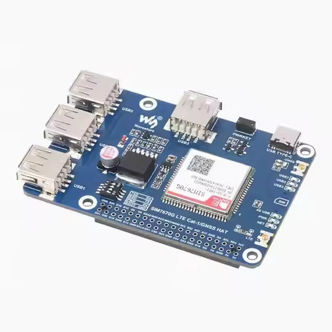 Raspberry Pi SIM7670G 4G LTE Cat-1 GNSS HAT Expanding Development Board SIMCom SIM7670 For Raspberry