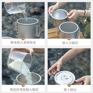 Outdoor Set Up and Down Cookware Handy Tool Micro-Steaming Cooking Stainless Steel 304 Cooking Rice 