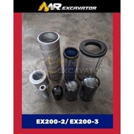 Hitachi EX200 EX200-2 EX200-3 Excavator Filter Service Set Panapis Oil Fuel Diesel Air Hydraulic 神手挖