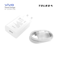 Vivo Travel Charger 2A Micro USB Cable Adapter Charger Original 100%