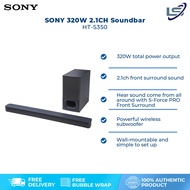 SONY 320W 2.1CH Soundbar HT-S350 | Bluetooth 5.0 | Night Mode | HDMI | Dolby Digital | Voice Mode | Soundbar with 1 Year Warranty