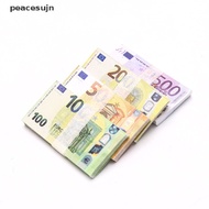 Bigsale 200 Lembar Miniatur Uang Kertas Euro Skala 1: 12 Untuk