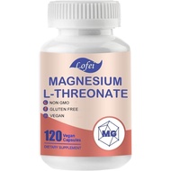 Magnesium L-Threonate 120 Capsules,Magnesium L-Threonate Supplement with Vitamin C,Vitamin D3,High A