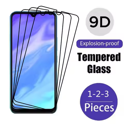9D Full Cover Protection Glass For Tecno Spark 8C Pop 5X Pro Camon 16 SE 17 Pro 17P 18 Premier Tempe