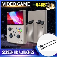 R43 PRO Handheld Game Console 64G 4.3 Inch 4K HD Retro Game Console Linux Sys for PSP PS1 N64 Easy I