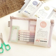 手作之 / A6口袋收納紗網袋(3色) SBG-375 收納袋 文具收納