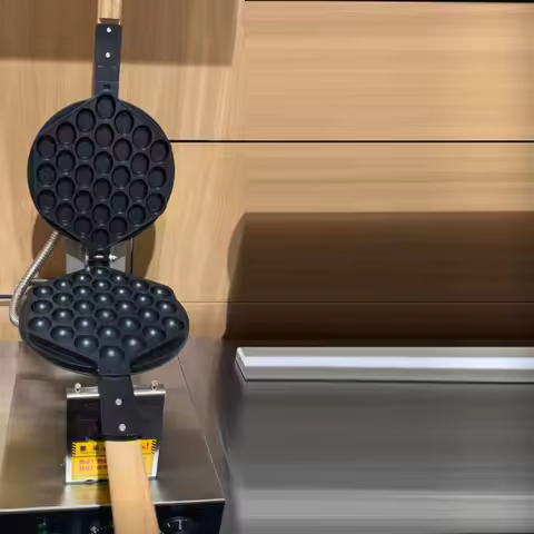 LXT Commercial Electric Egg Waffle Maker Egg Puff & Bubble Waffle Maker