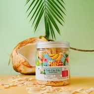 Dừa sấy giòn không đường Nông Lâm Food Hũ 300G- Hương vị Dừa Nguyên Bản Tự Nhiên
