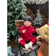 Red wool body welcomes CNY / Christmas with baby 5-11kg (free red hat)