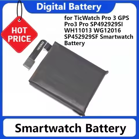 Battery for TicWatch Pro 3 GPS Pro3 Pro SP492929SI WH11013 WG12016 SP452929SF Smartwatch Battery