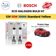 BOSCH Eco H7 Halogen Headlamp Bulb 12V 55W H7 Bulb for Proton Saga (2011-2016) FL/FLX Lampu Mentol D