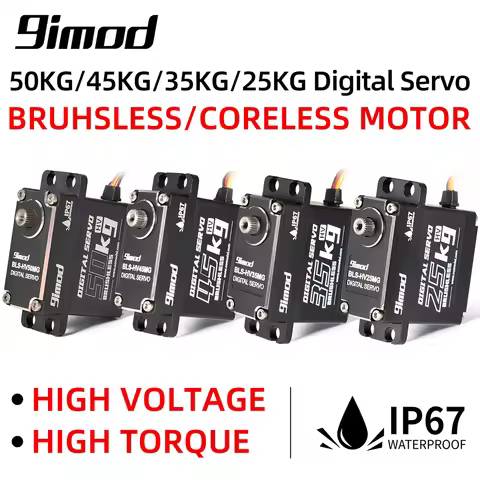 Waterproof Brushless Servo 51KG 50KG 45KG 35KG 25KG 180 Degree Aluminum Digital Servo Metal Gear for