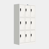 ตู้ล็อกเกอร์เหล็ก 9 ช่อง มีแผ่นชั้นภายใน ไอคอนิค CLK-9