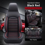 5-seater Car seat cover set PU leather front and rear seat protectors Suitable for Toyota wigo Hyund