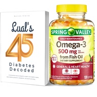 45 Diabetes Decoded bundle with Spring Valley Omega-3 from Fish Oil | Fish Oil Omega 3 Supplements |