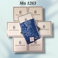 Square Hijab Buckle Scarves Box Motif