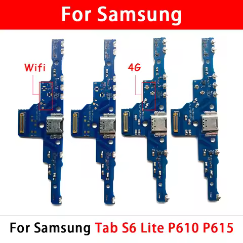 New For Samsung Tab S6 Lite P610 P615 4G/WIFI USB Charge Port Jack Dock Connector Charging Board Fle
