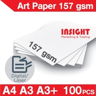 A4 A3 A3+ Art Paper 157gsm 100pcs Poster Paper Magazine Paper gloss coated paper